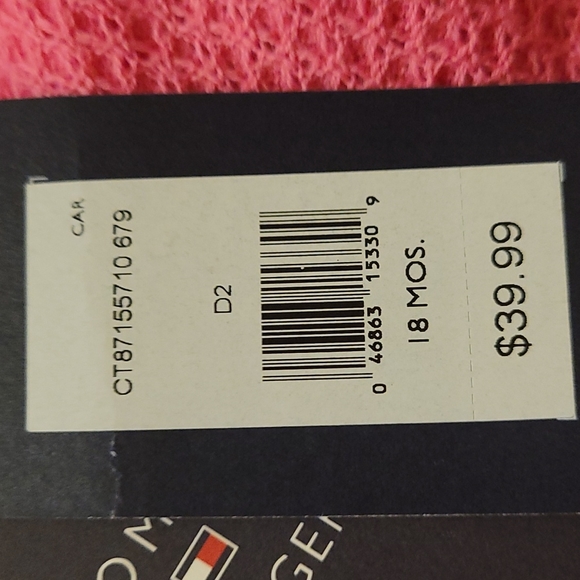 2t pink Tommy Hilfiger cardigan - Picture 4 of 4